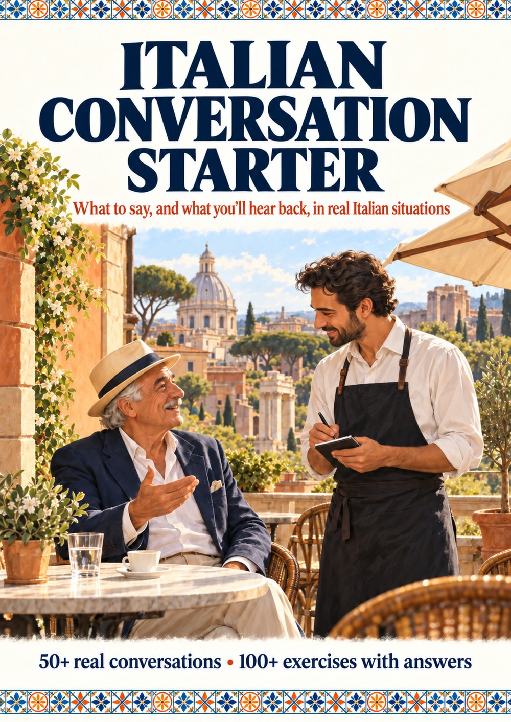 Italian Conversation Starter, illustrated edition cover